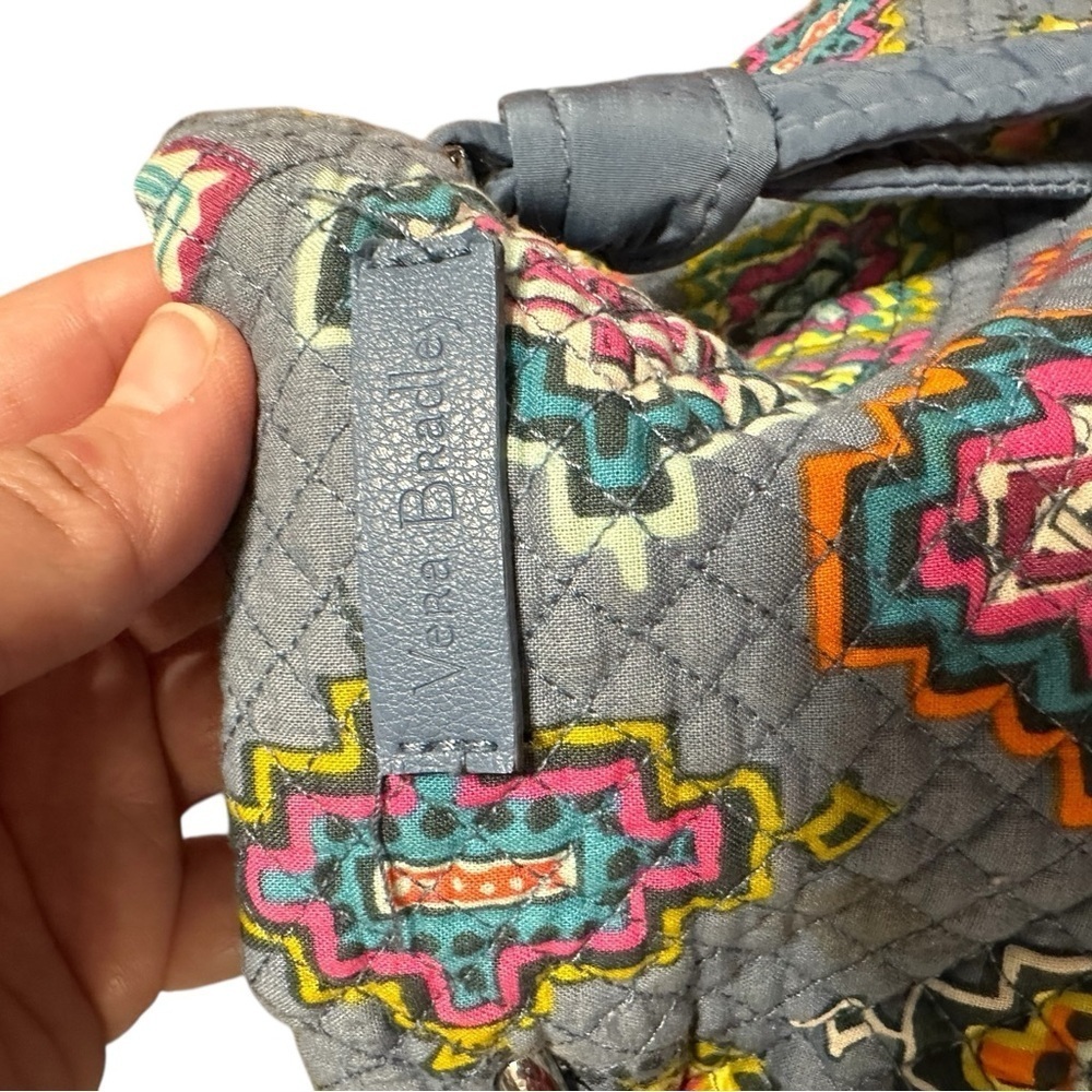 Vera Bradley Painted Medallions Pattern Quilted Shoulder Purse Retired Aztec Bag - Picture 6 of 8
